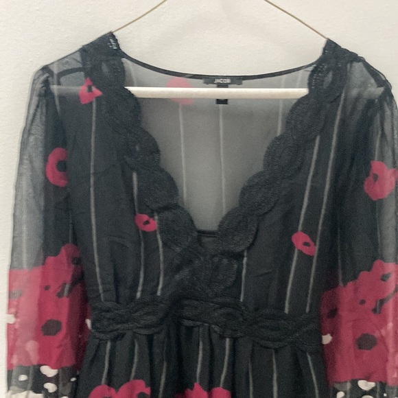 Jacob chiffon dress with slip - Picture 4 of 7